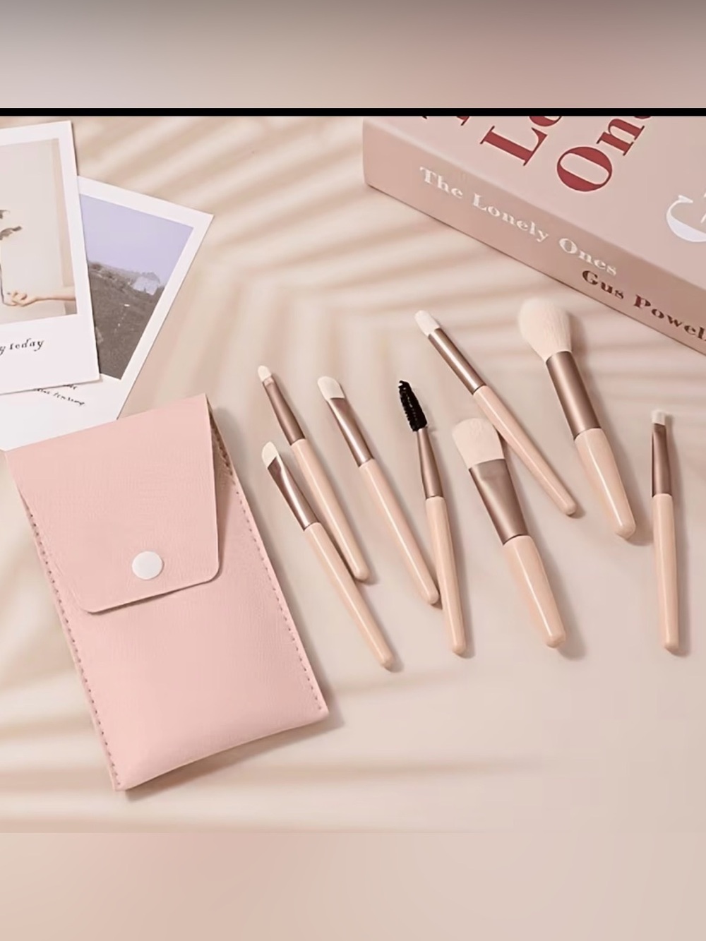 ✴️New✴️15Pink & White Makeup Brush Set with Pouch